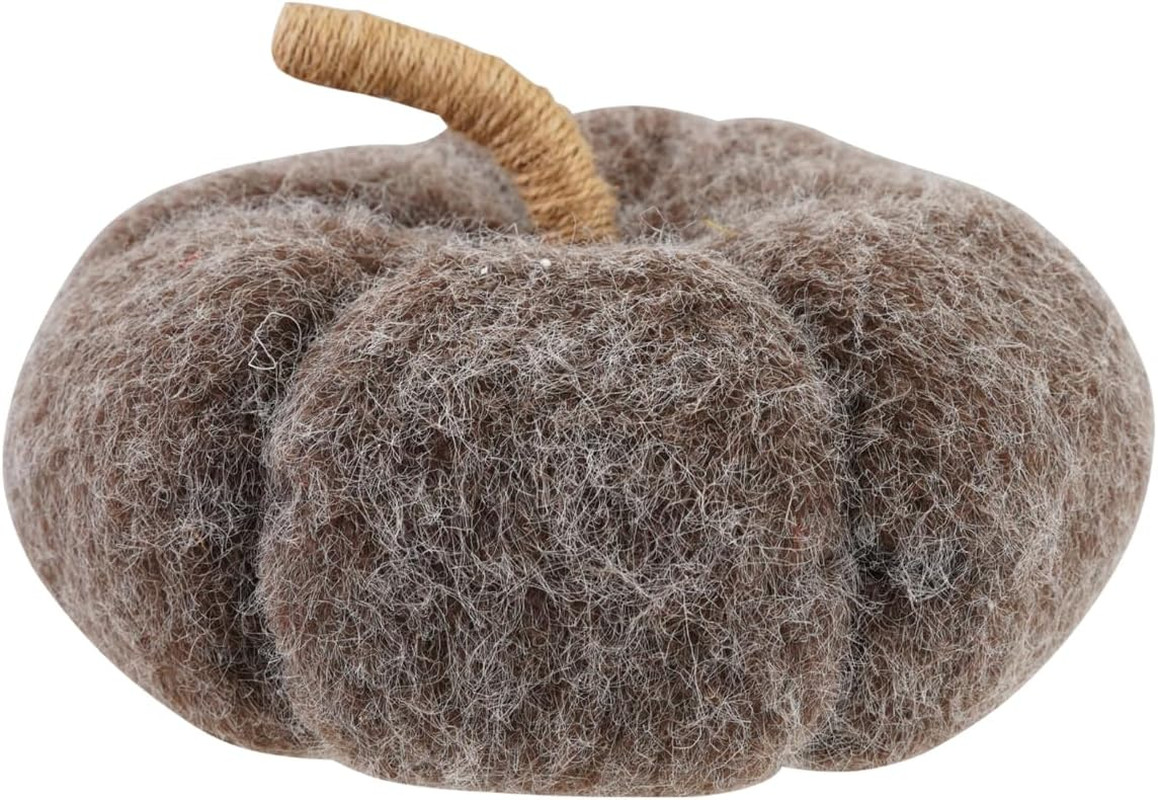 Creative Co-Op CF4321 Grey Fabric Pumpkin Jute Stem Fall Thanksgiving Decor Creative Co-Op CF4321 Grey Fabric Pumpkin Jute Stem Fall Thanksgiving Decor