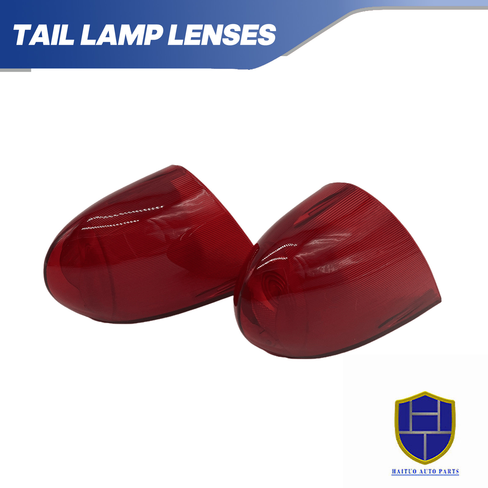 LH&RH Pair Packard Rear Tail Light Lenses Red For 1954-1955 Packard Clipper