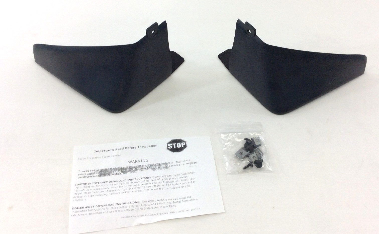 T99J2-6LB9B New OEM Rear Splash Guards - Primered only (Fits: 2022-2025 Sentra)