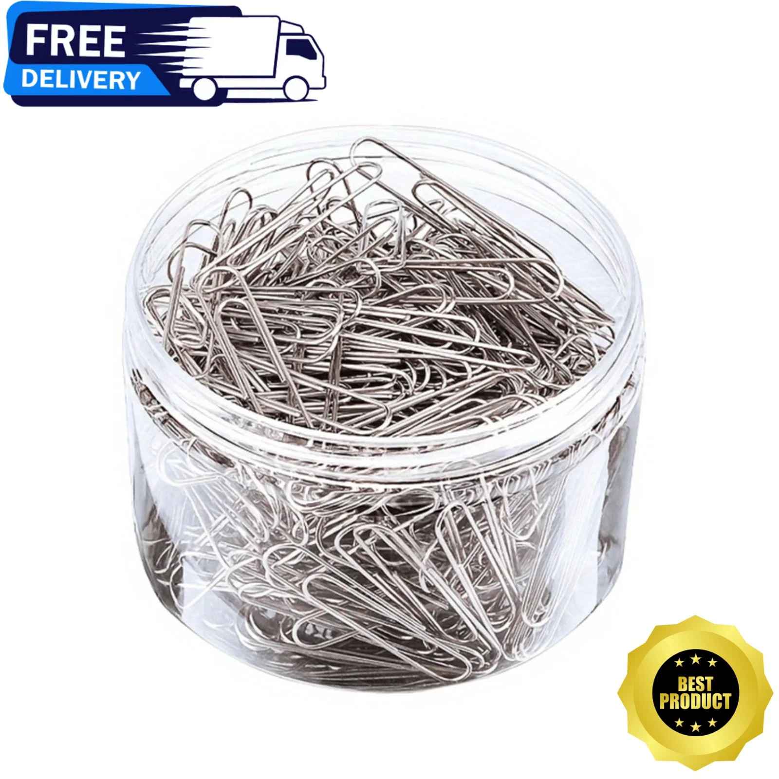 300pcs Small Size Paper Clips Silver Office School Document Paper Organizer Clip