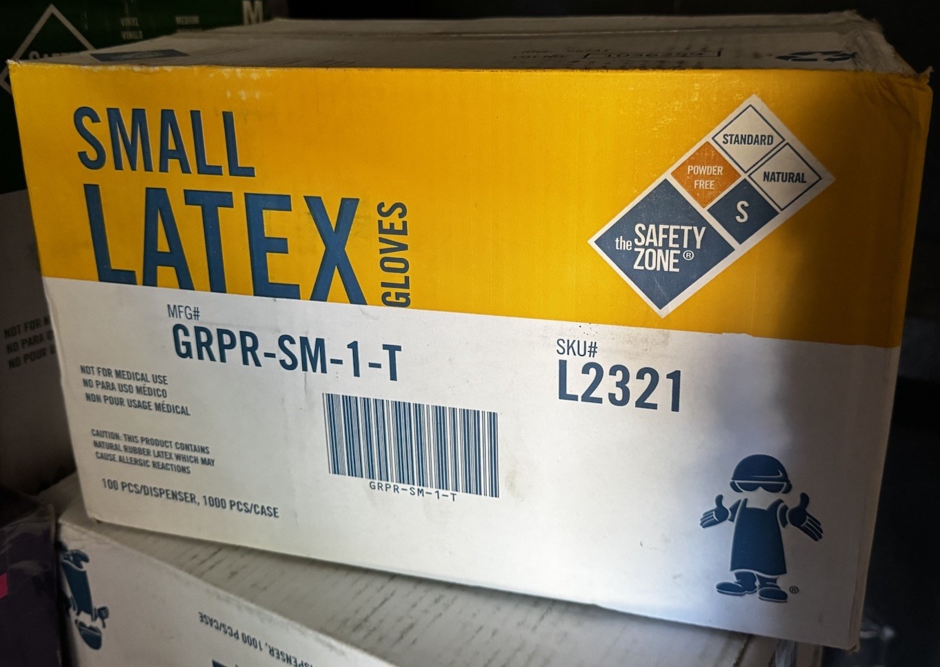 1000ct Case Of Small Natural White latex gloves 10 Boxes Of 100 1000ct Case Of Small Natural White latex gloves 10 Boxes Of 100