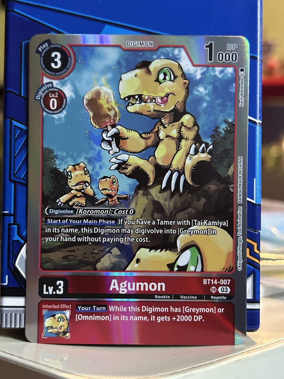Digimon CCG Agumon BT14-007 Foil