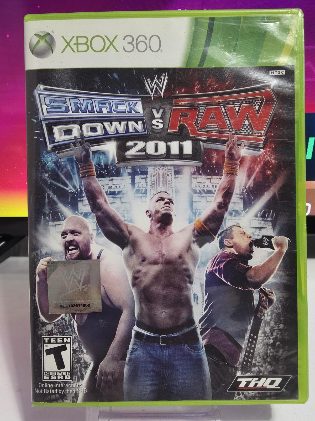 WWE SmackDown vs. Raw 2011 Xbox 360 2010 CIB Original Case Disc Manual Artwork WWE SmackDown vs. Raw 2011 Xbox 360 2010 CIB Original Case Disc Manual Artwork