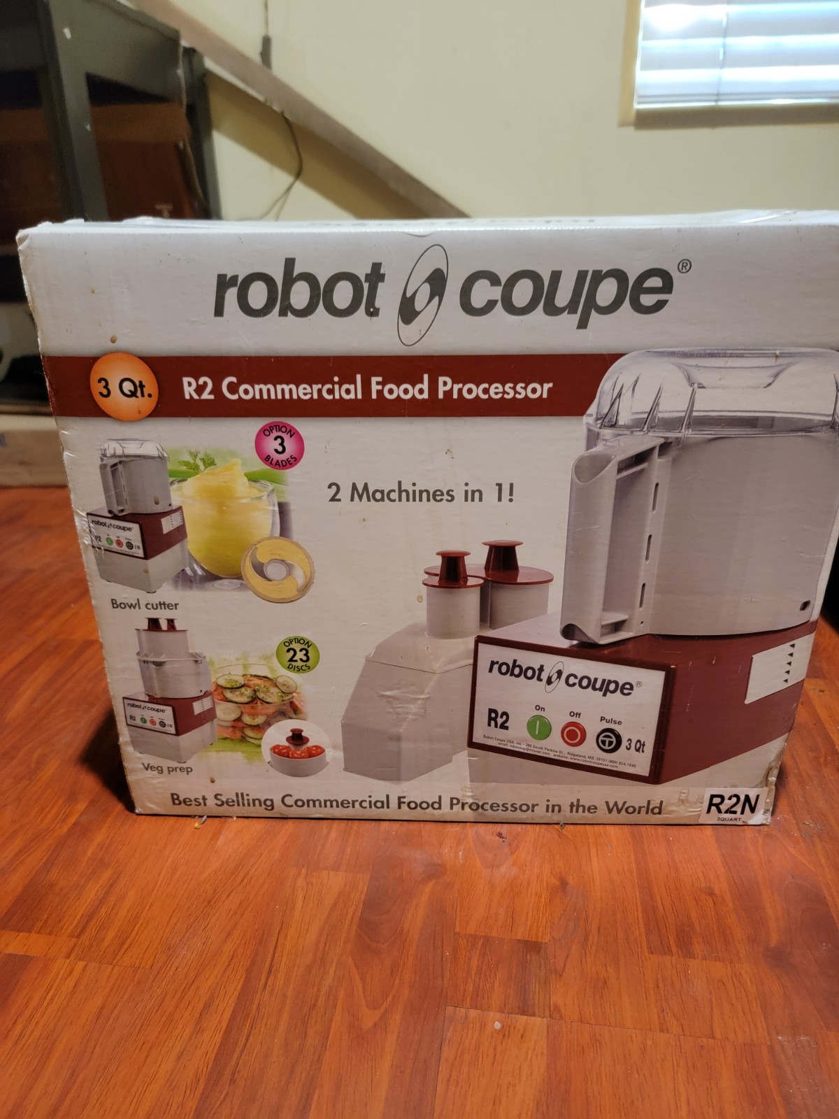 Robot Coupe R2N Combination Processor - Red 3 Qt New factory sealed Robot Coupe R2N Combination Processor - Red 3 Qt New factory sealed