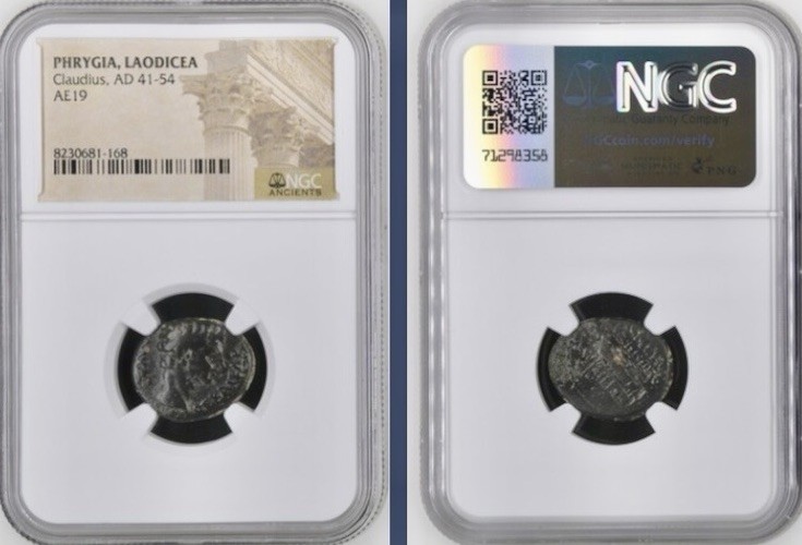Roman Emperor Claudius I 41AD-54AD Ancient NGC Certified Genuine Coin Authentic