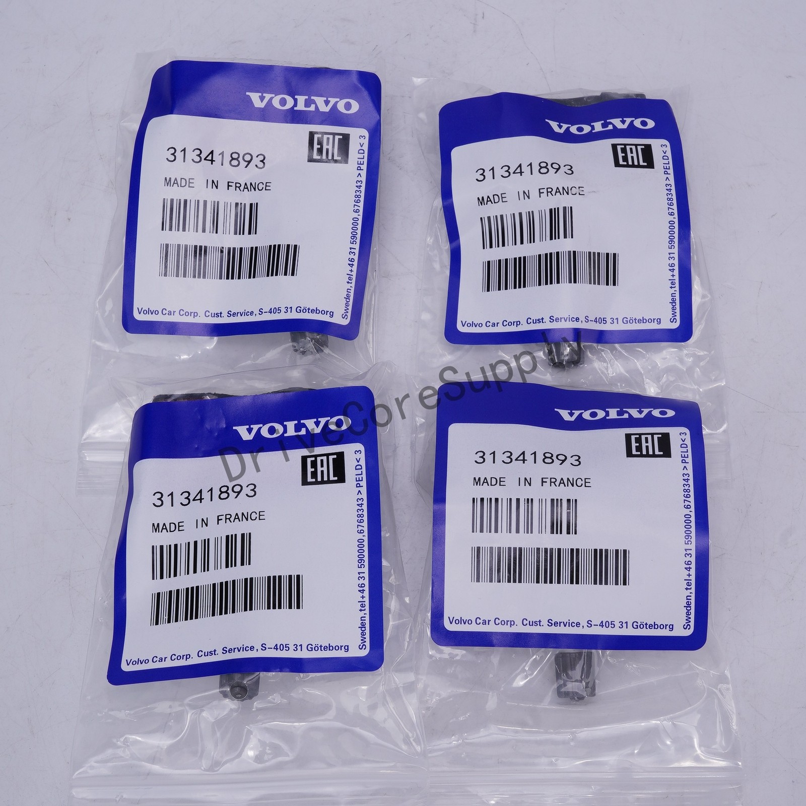 New 4Pcs OE 31341893 TPMS Tire Pressure Sensors for Volvo XC70 C30 S60 V50 XC60