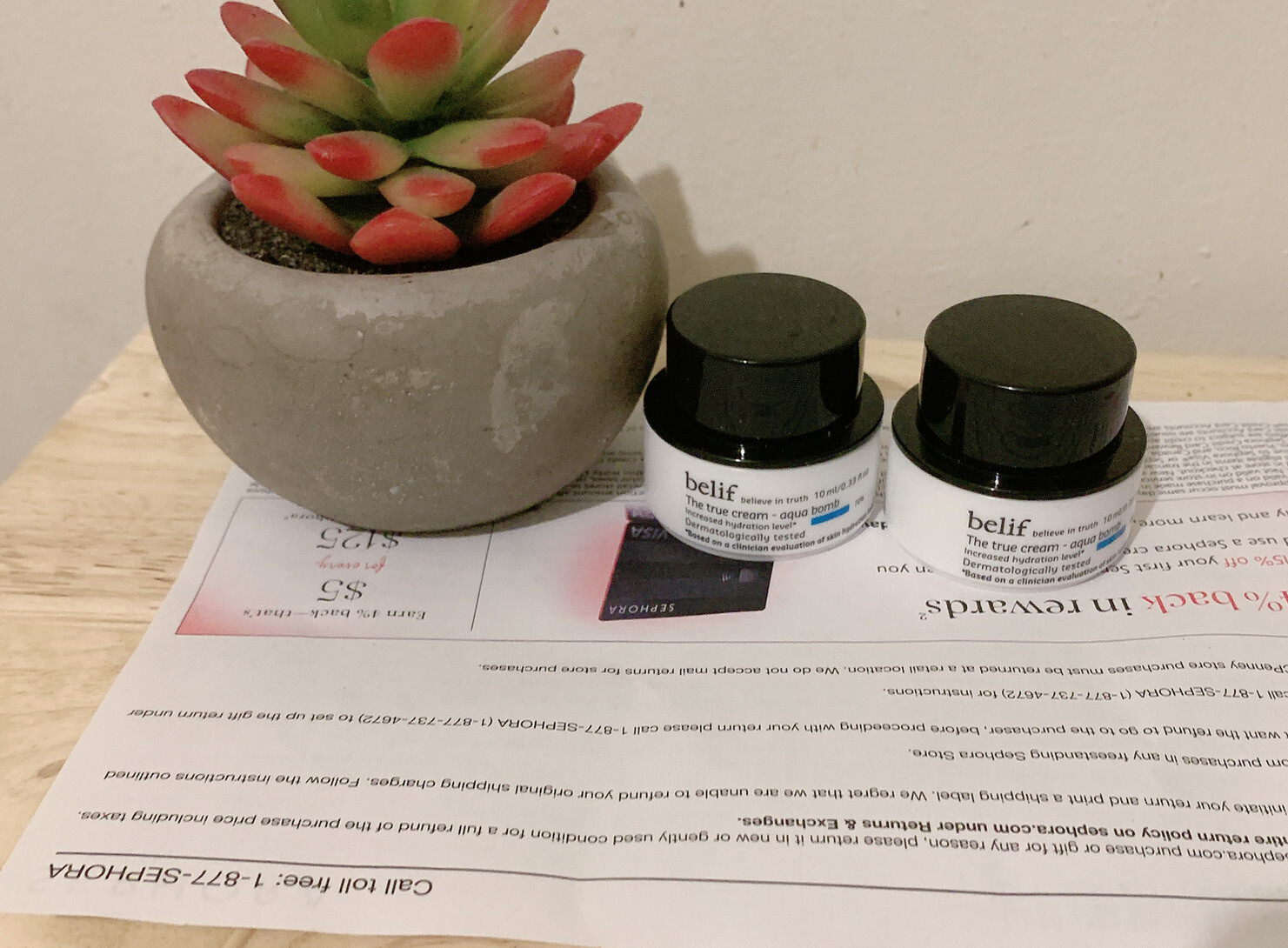 2Pcs ~ Belif The True Cream - Aqua Bomb 10ml/0.33fl.oz Each ~ New 2Pcs ~ Belif The True Cream - Aqua Bomb 10ml/0.33fl.oz Each ~ New