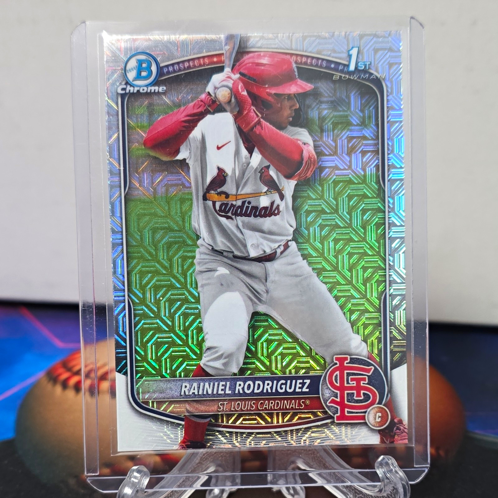 Topps 2025 Bowman Chrome 1st Bowman Rainiel Rodriguez Prospects BCP-200 Topps 2025 Bowman Chrome 1st Bowman Rainiel Rodriguez Prospects BCP-200