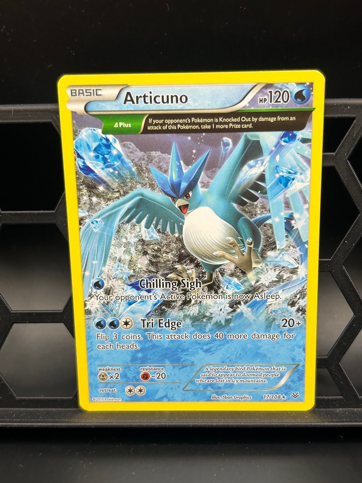 Articuno 17/108 Rare Roaring Skies Pokemon Near Mint Articuno 17/108 Rare Roaring Skies Pokemon Near Mint