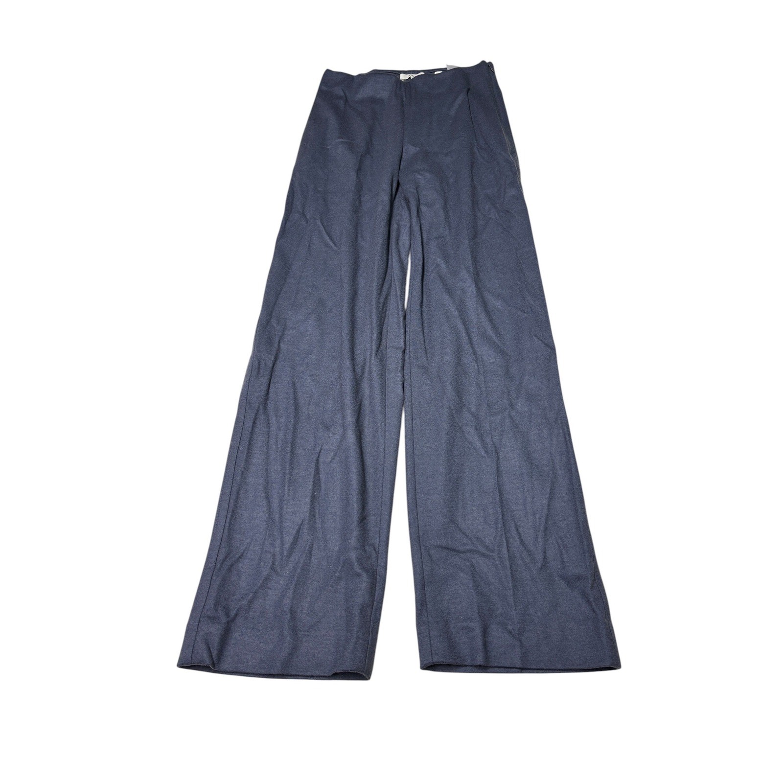 Vince Blue High-Rise Cozy Wool-Blend Wide-Leg PantS Womens Size 2 W27 L32