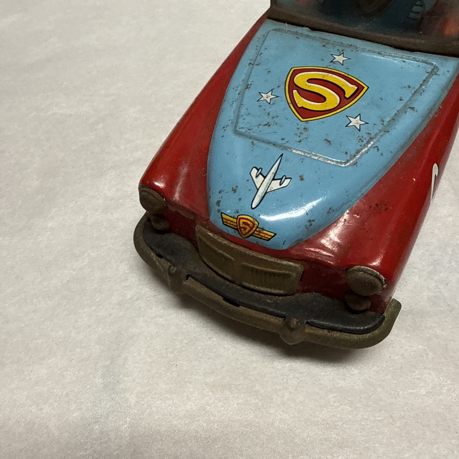 SUPER MOUSE- MIGHTY MOUSE- MGA CONVERTIBLE CAR- FRICTION POWERED- WORKS-JAPAN SUPER MOUSE- MIGHTY MOUSE- MGA CONVERTIBLE CAR- FRICTION POWERED- WORKS-JAPAN