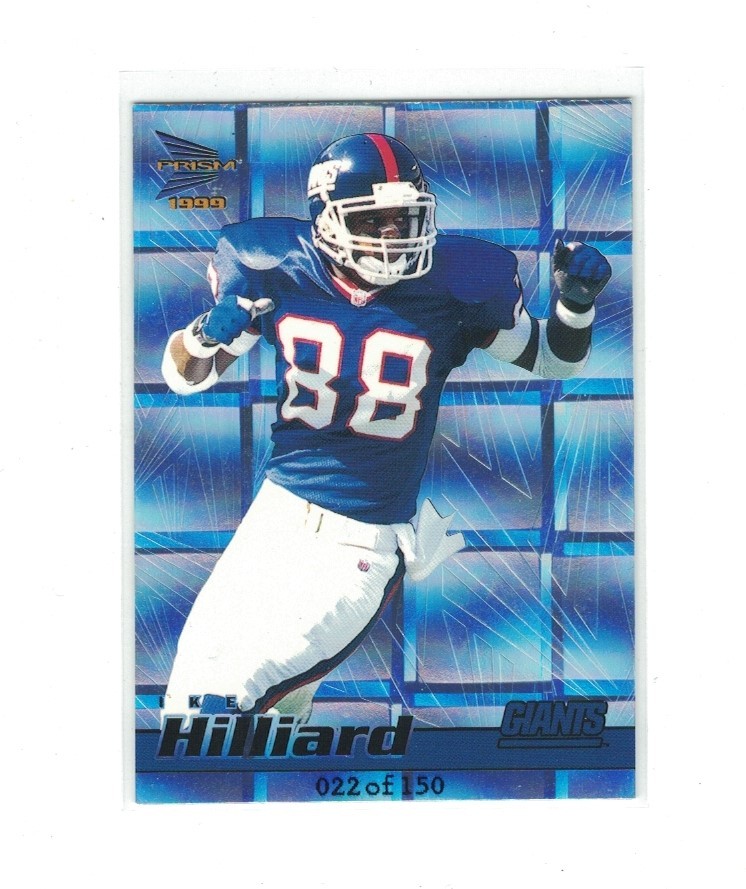 Ike Hilliard 1999 Pacific Prism Holographic Mirror Silver Prizm Refractor /150