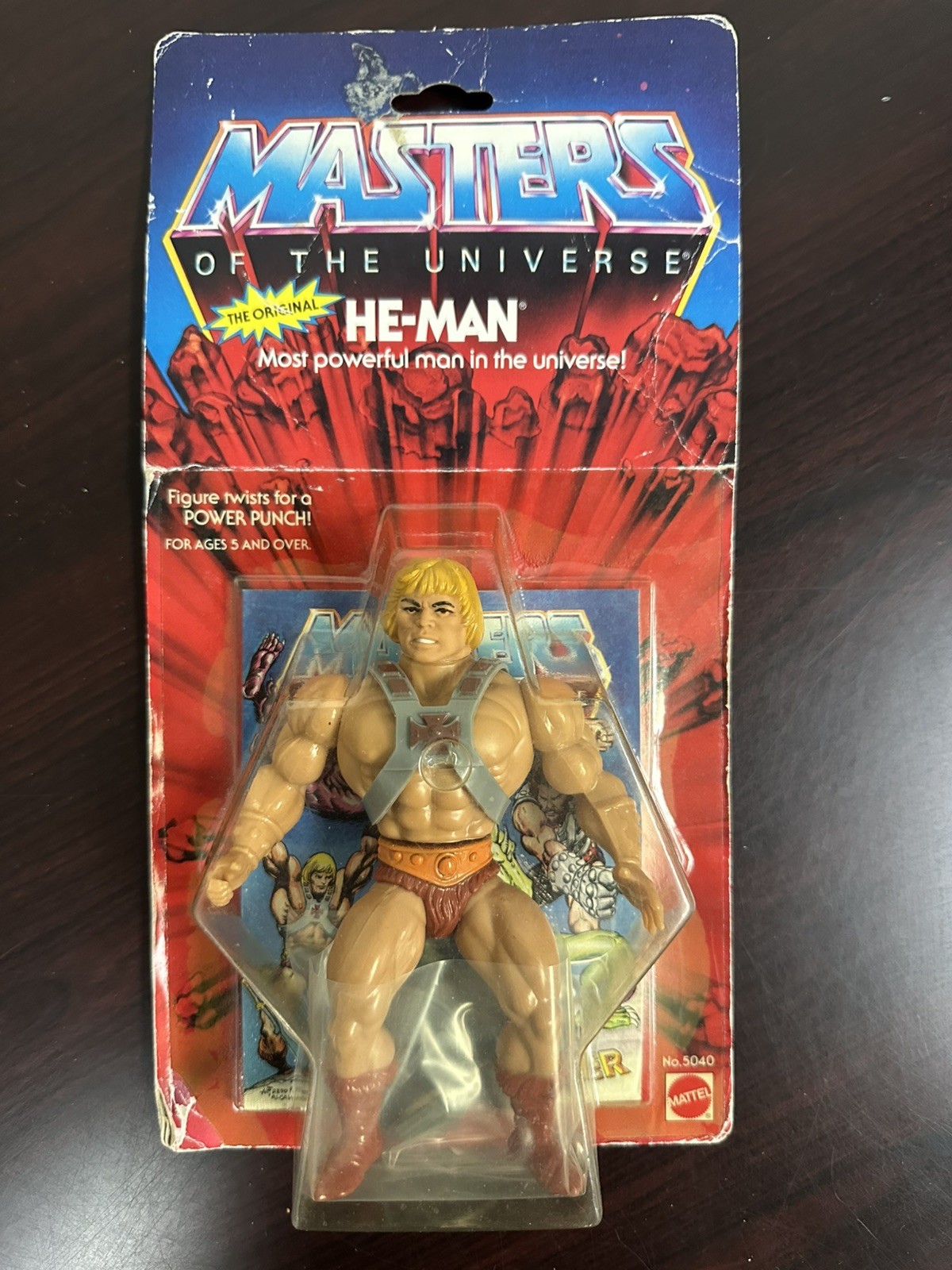 Mattel Masters Of The Universe Vintage 1982 He-Man 12 Back MOC Sealed Mattel Masters Of The Universe Vintage 1982 He-Man 12 Back MOC Sealed