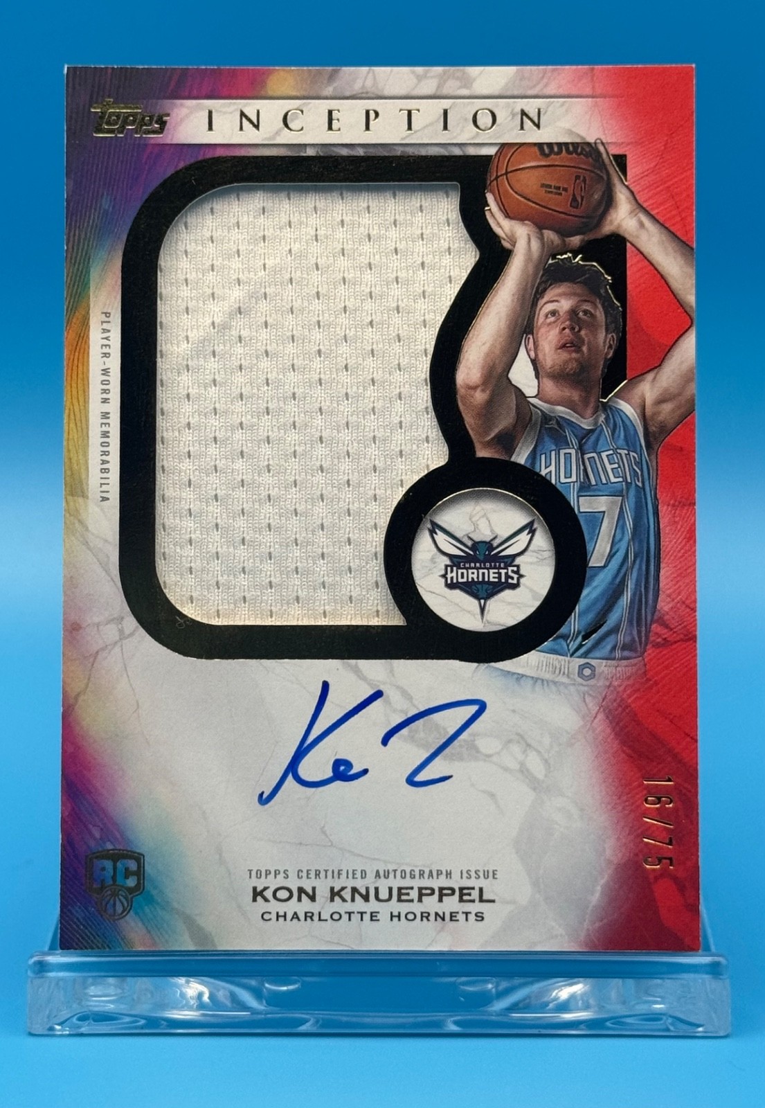2026 Topps Inception - Kon Knueppel RPA #16/75 - Jumbo Rookie Patch Autograph