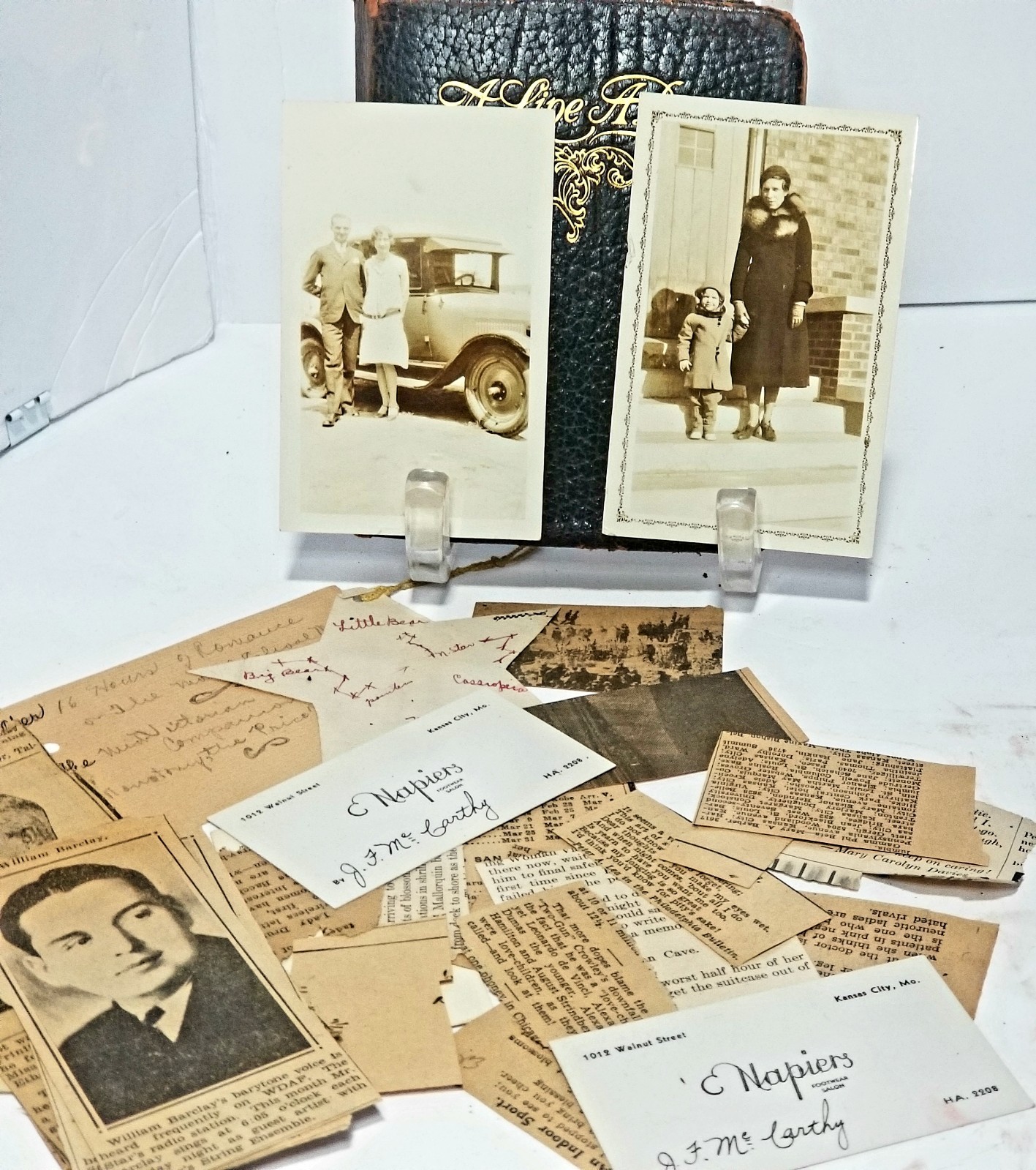 RARE Vtg 1929–1933 5-Year Handwritten Diary Lot w/ Vintage Photos  Ephemera FULL
