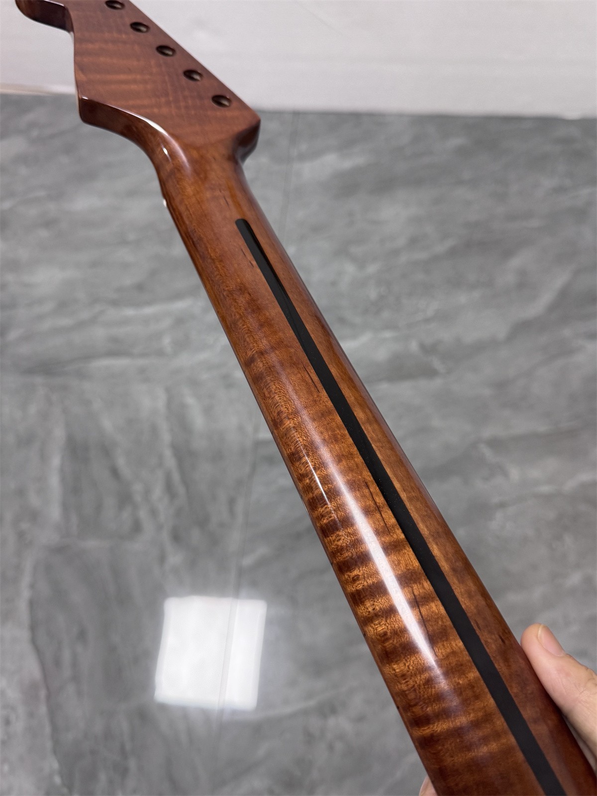 AAAAA Stainless Fret 22Frets Roasted Flame Maple Gloss Electric guitar Neck