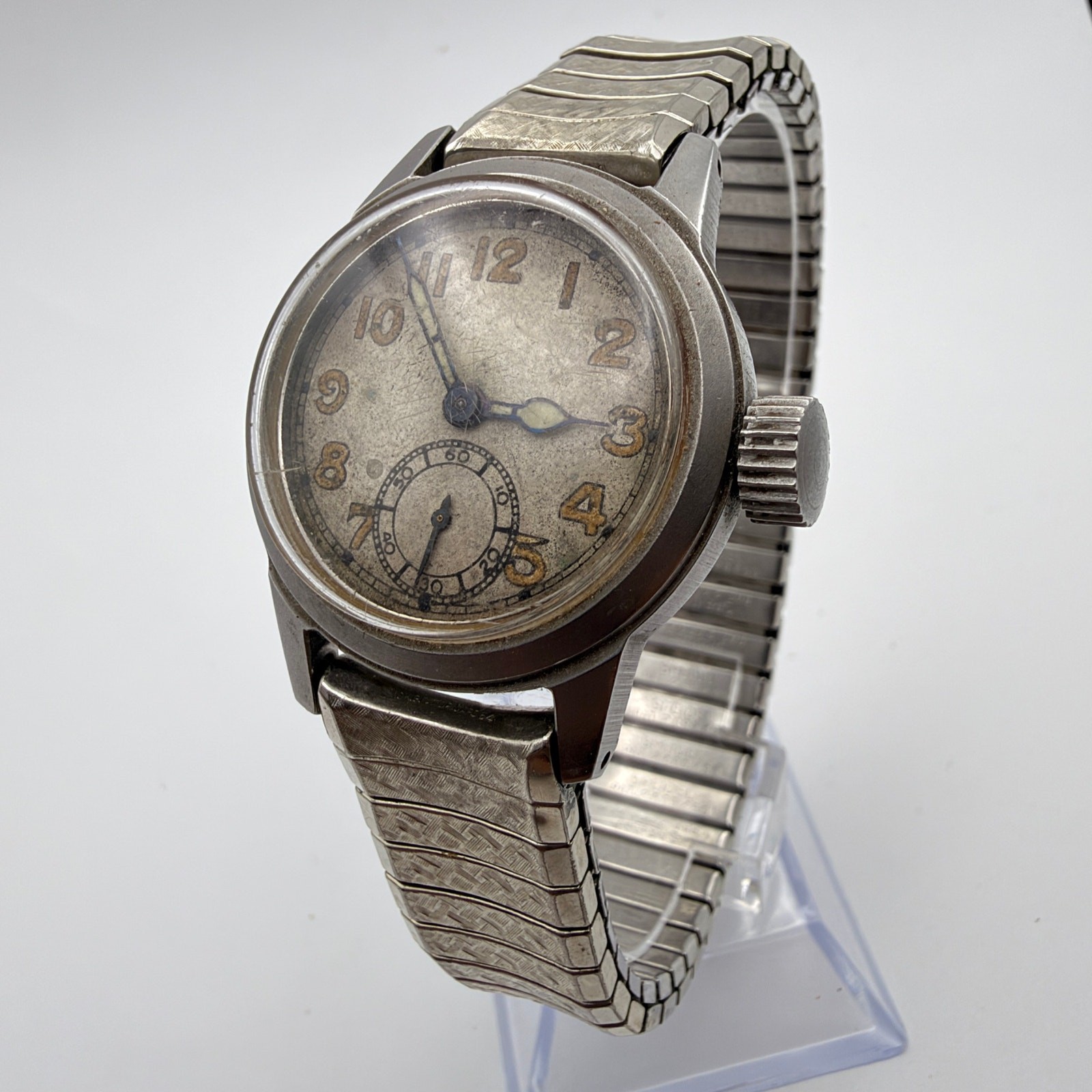 Vintage WWII Bulova U.S. Military Field Watch - Grade WG Working
