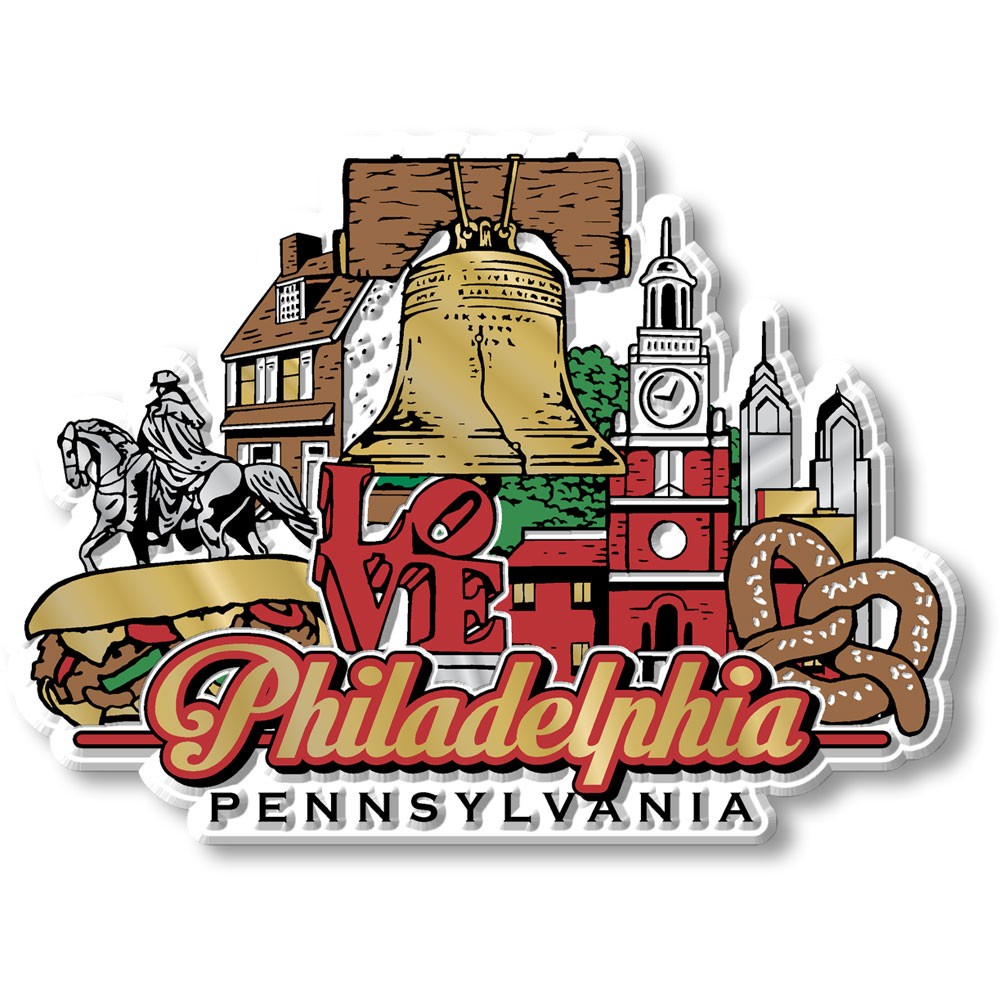 Philadelphia City Magnet by Classic Magnets