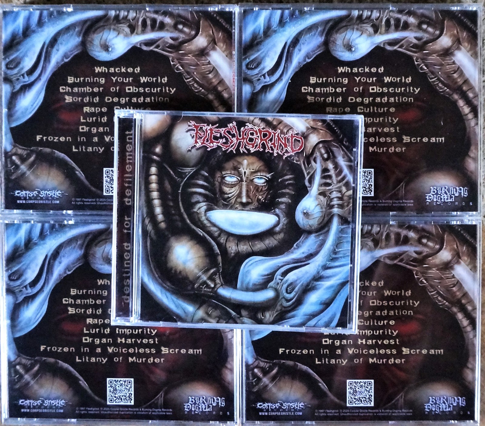 Fleshgrind-Destined For Defilement CD Mortician,Broken Hope,Carcass,Disgorge Fleshgrind-Destined For Defilement CD Mortician,Broken Hope,Carcass,Disgorge