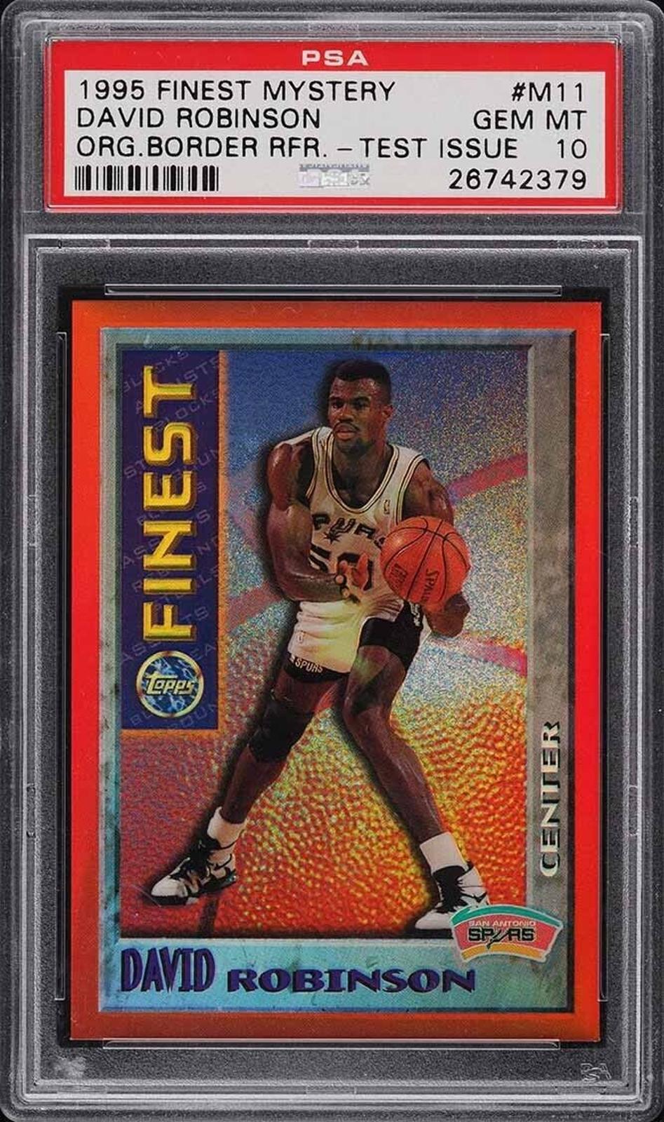 1995-96 Topps Finest #M11 David Robinson PSA 10 1995-96 Topps Finest #M11 David Robinson PSA 10
