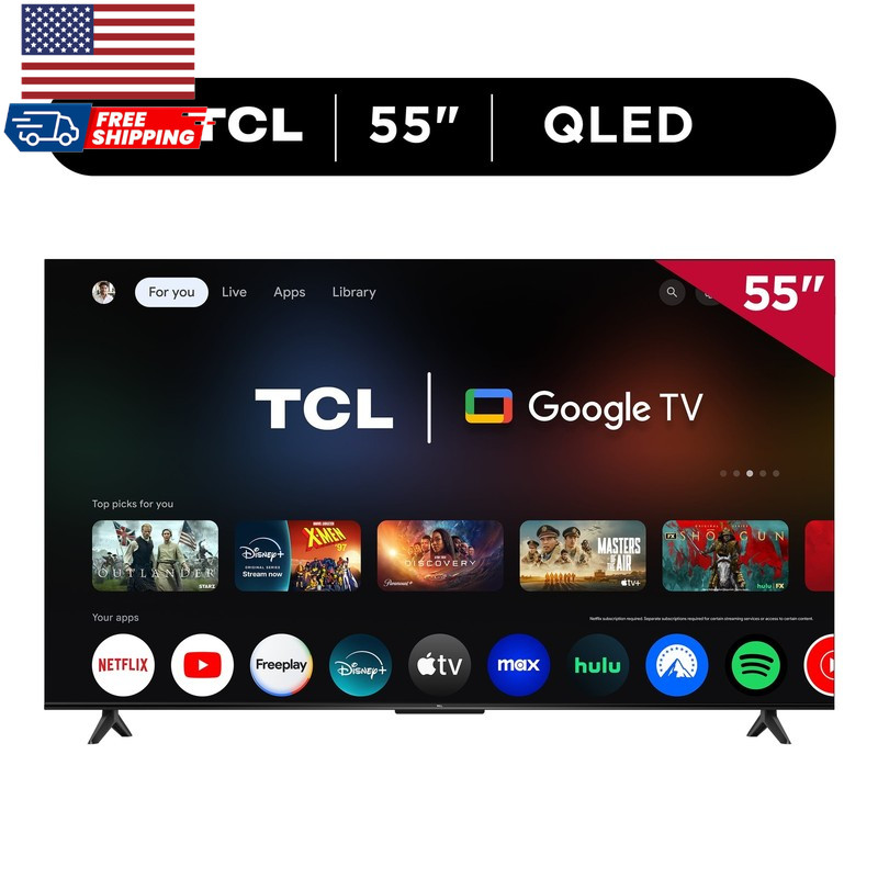 TCL 55 Inch Q Series 4K QLED UHD HDR Smart Google TV New 2025 Model