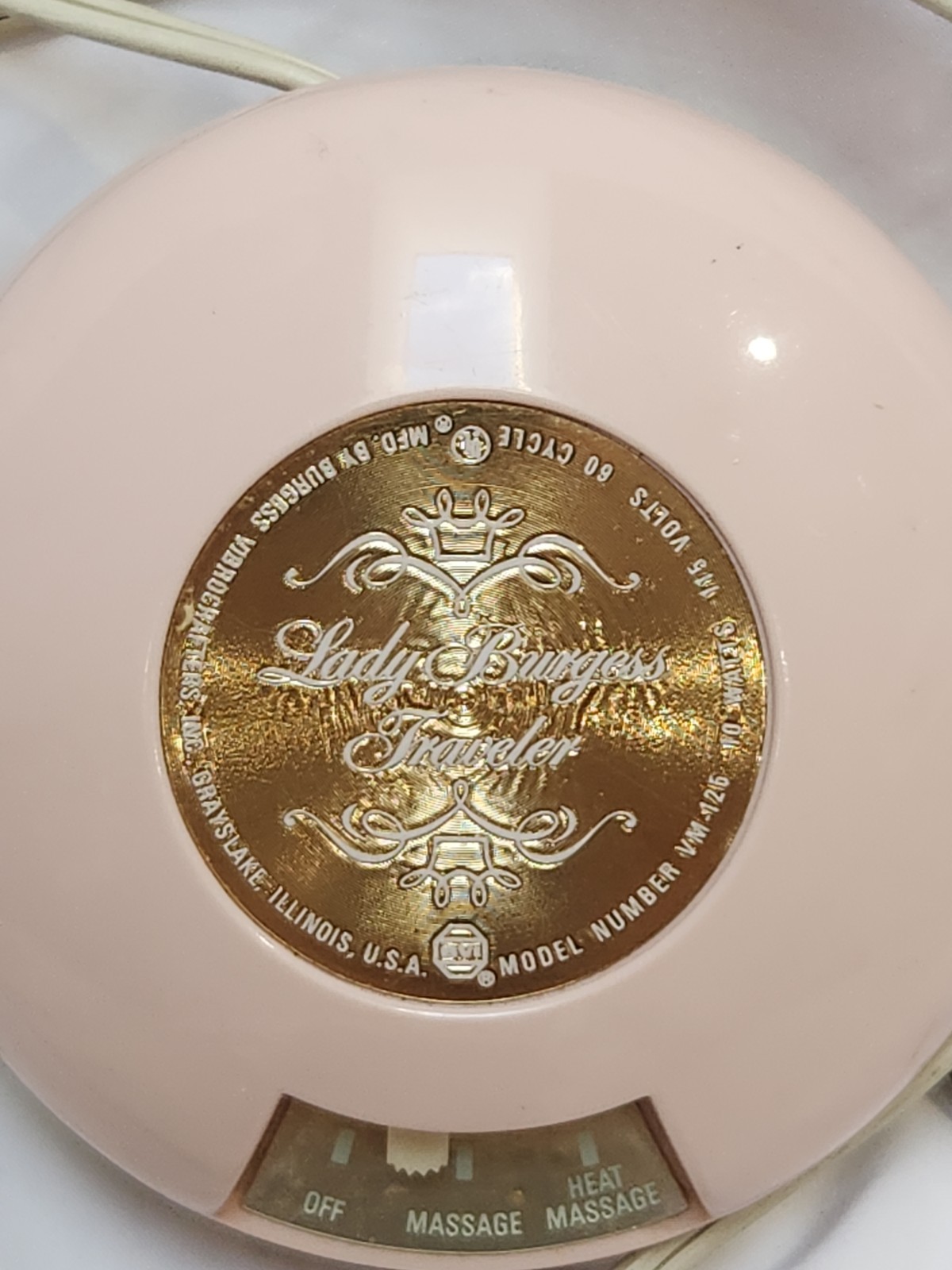 Vintage 50’s Lady Burgess Traveler Heat Massage Vibrocrafters Model VM-125 Pink Vintage 50’s Lady Burgess Traveler Heat Massage Vibrocrafters Model VM-125 Pink