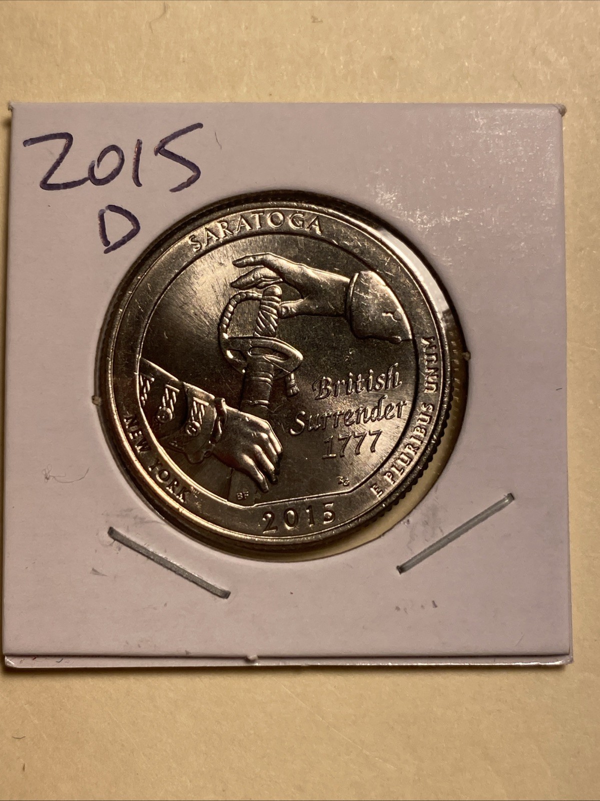 2015-D Saratoga Quarter BU 2015-D Saratoga Quarter BU