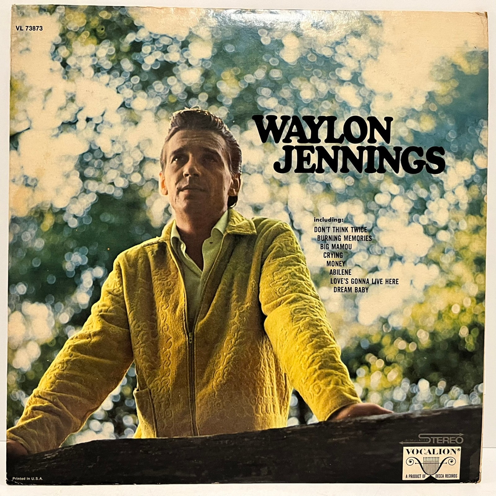 WAYLON JENNINGS - Self Titled (1973) - 12\