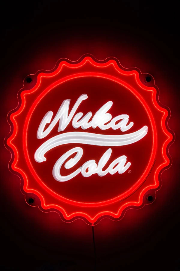 Fallout Enjoy Nuka Cola LED Wall Art Bottle Cap Light Up Official Sold Out NEW Fallout Enjoy Nuka Cola LED Wall Art Bottle Cap Light Up Official Sold Out NEW
