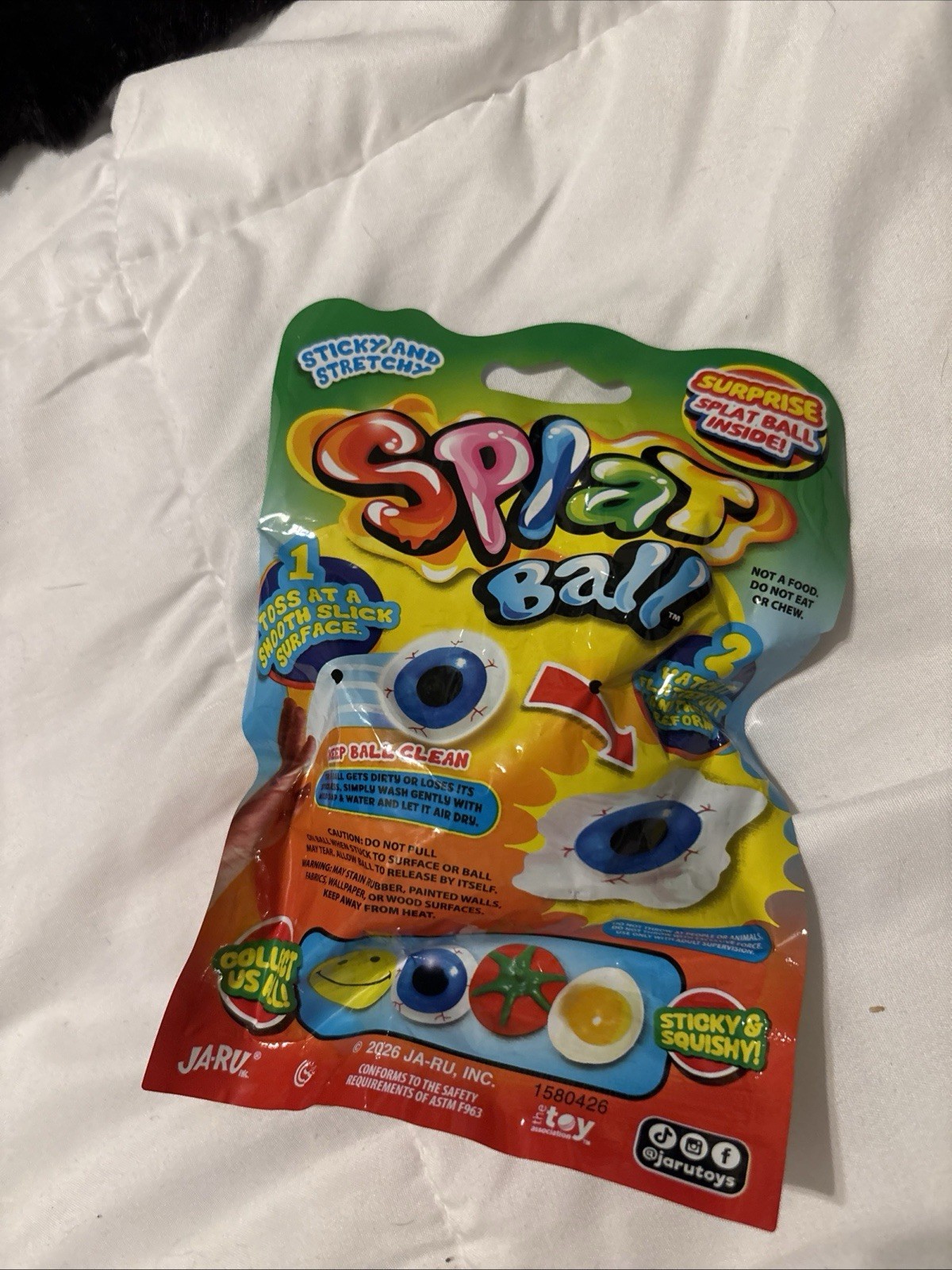 Ja-Ru Splat Ball Series 2 Sticky Stretchy Sensory Toy Blind Bag 88303 New Ja-Ru Splat Ball Series 2 Sticky Stretchy Sensory Toy Blind Bag 88303 New