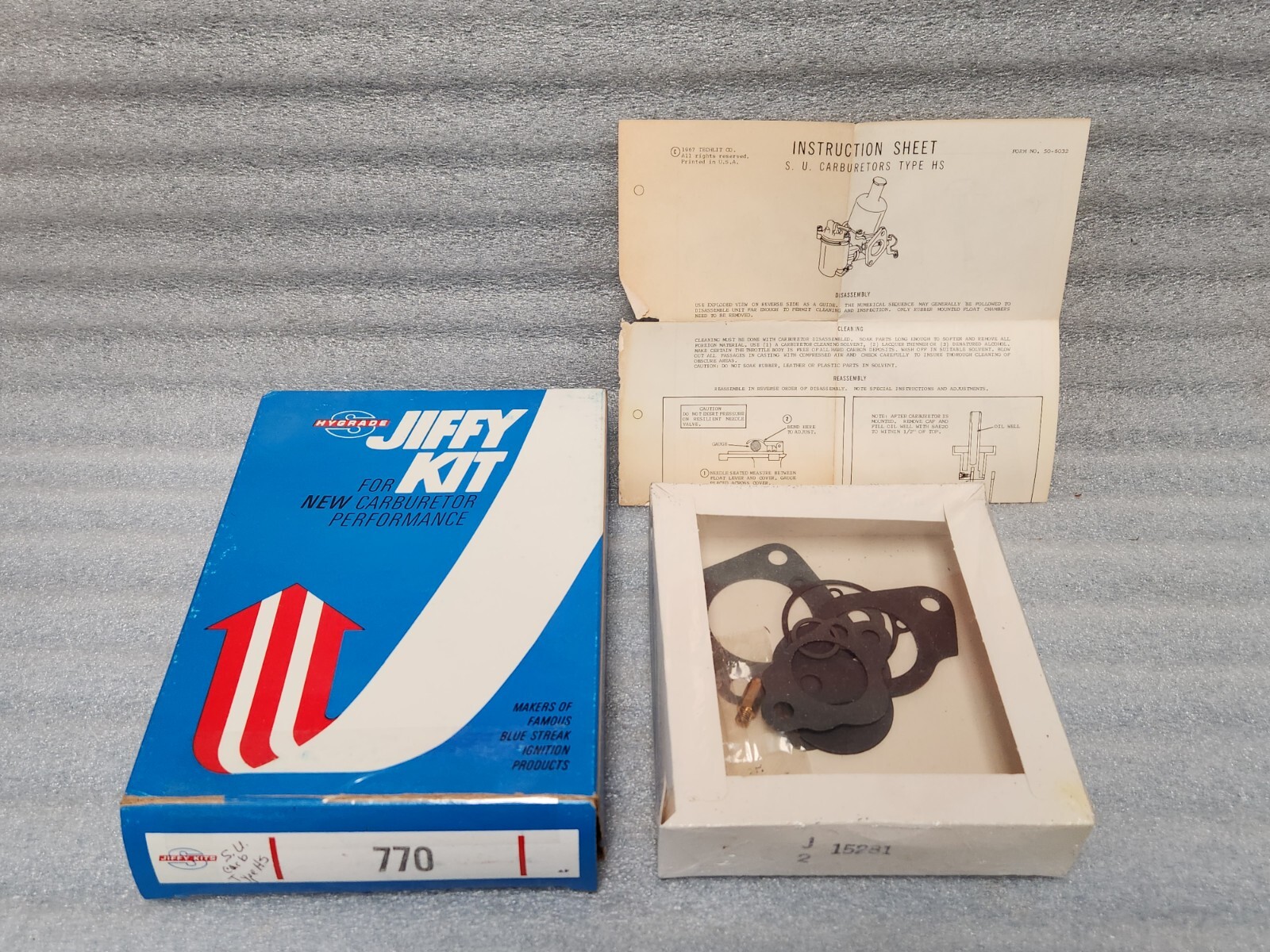 NEW 59-71 Austin Hillman MG Morgan Triumph Volvo Riley S.U. HS carb rebuild kit NEW 59-71 Austin Hillman MG Morgan Triumph Volvo Riley S.U. HS carb rebuild kit