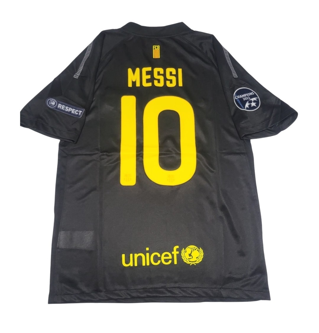 2011/2012 Away  Barcelona 10 MESSI JERSEY Shirt  Black Color Adult Sz M