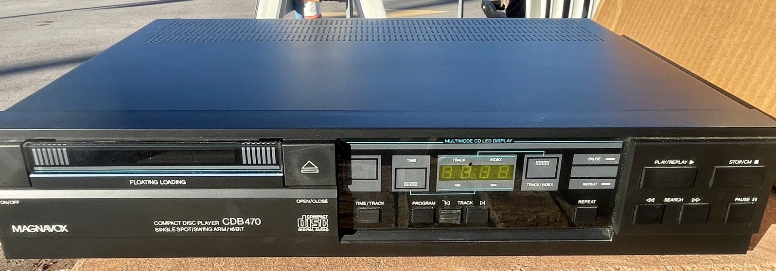 VTG 80s Magnavox Compact Disc CD Player CDB470 NEW/NOS Original Box MINT VTG 80s Magnavox Compact Disc CD Player CDB470 NEW/NOS Original Box MINT