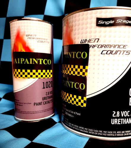 FORD YZ White Single-Stage Urethane Kit A1PAINTCO® Approved 2K URETHANE -GALLON