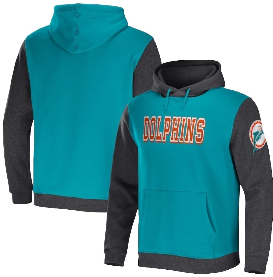 Men\'s Miami Dolphins NFL x Darius Rucker Turquoise/Heather Charcoal XL Men\'s Miami Dolphins NFL x Darius Rucker Turquoise/Heather Charcoal XL