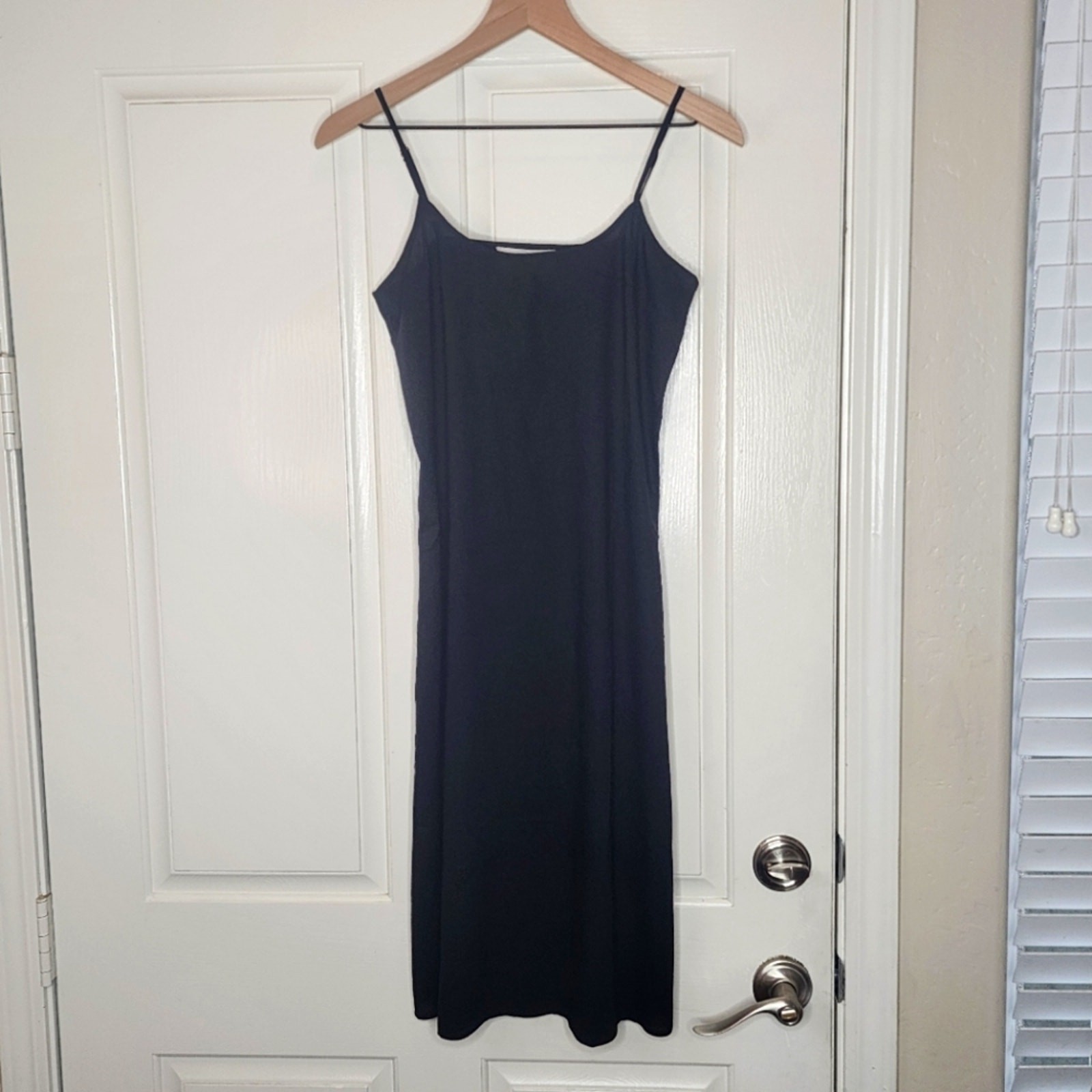 The GREAT. 100% Bemberg Cupro Slip Dress | Black | Size 1 The GREAT. 100% Bemberg Cupro Slip Dress | Black | Size 1