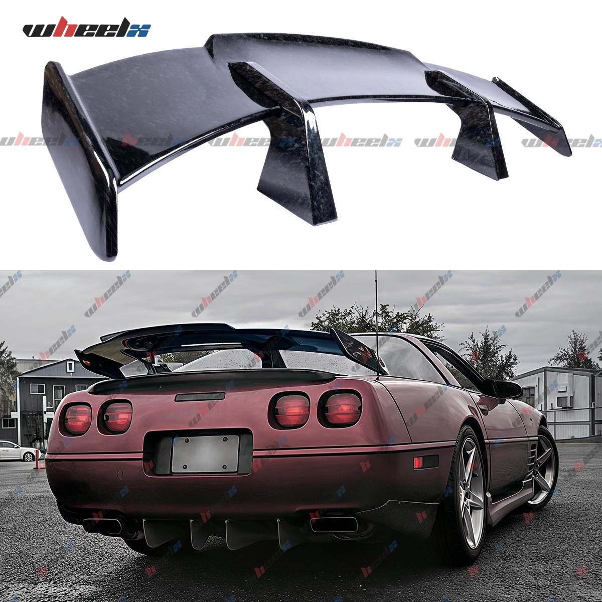 For Chevy Corvette C4 C5 1984-2004 Forged Carbon 58\