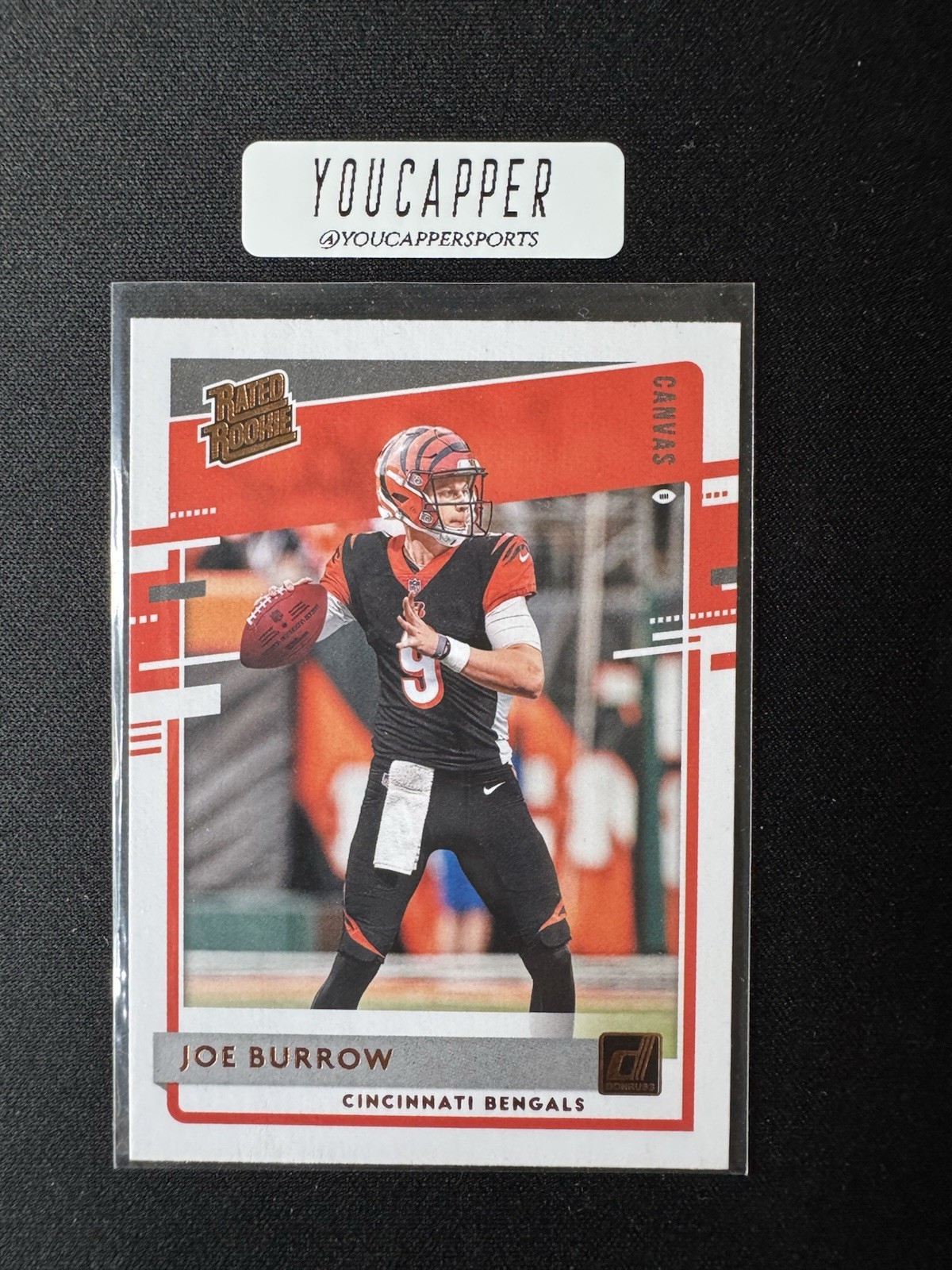 2020 Panini Donruss - Rated Rookie Joe Burrow #301 Canvas (RC) 2020 Panini Donruss - Rated Rookie Joe Burrow #301 Canvas (RC)