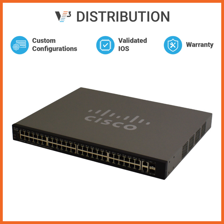 Cisco 48 Port GigE & 4x 10 GigE Combo Ports SFP+ SG250X-48P-K9-NA