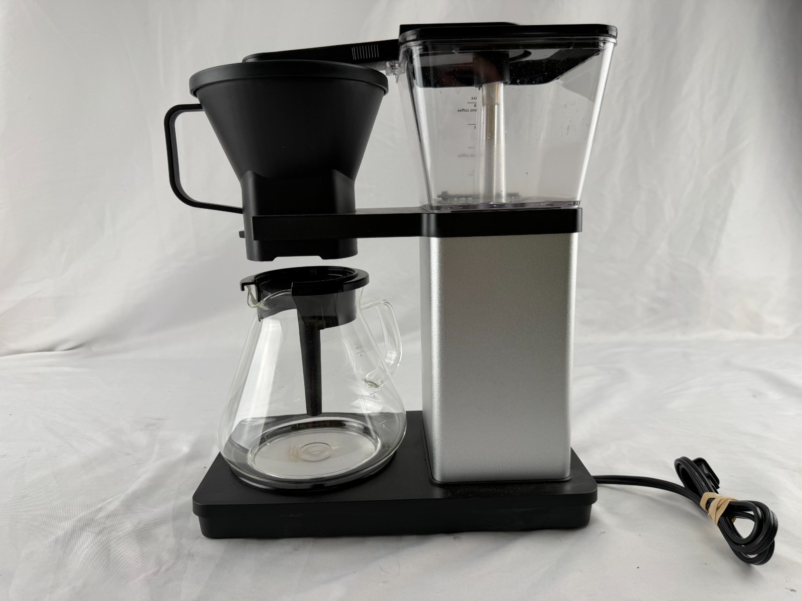SimplyGoodCoffee Olson 320 8-Cup Drip Coffee Maker Brewer 1560W Silver/Black