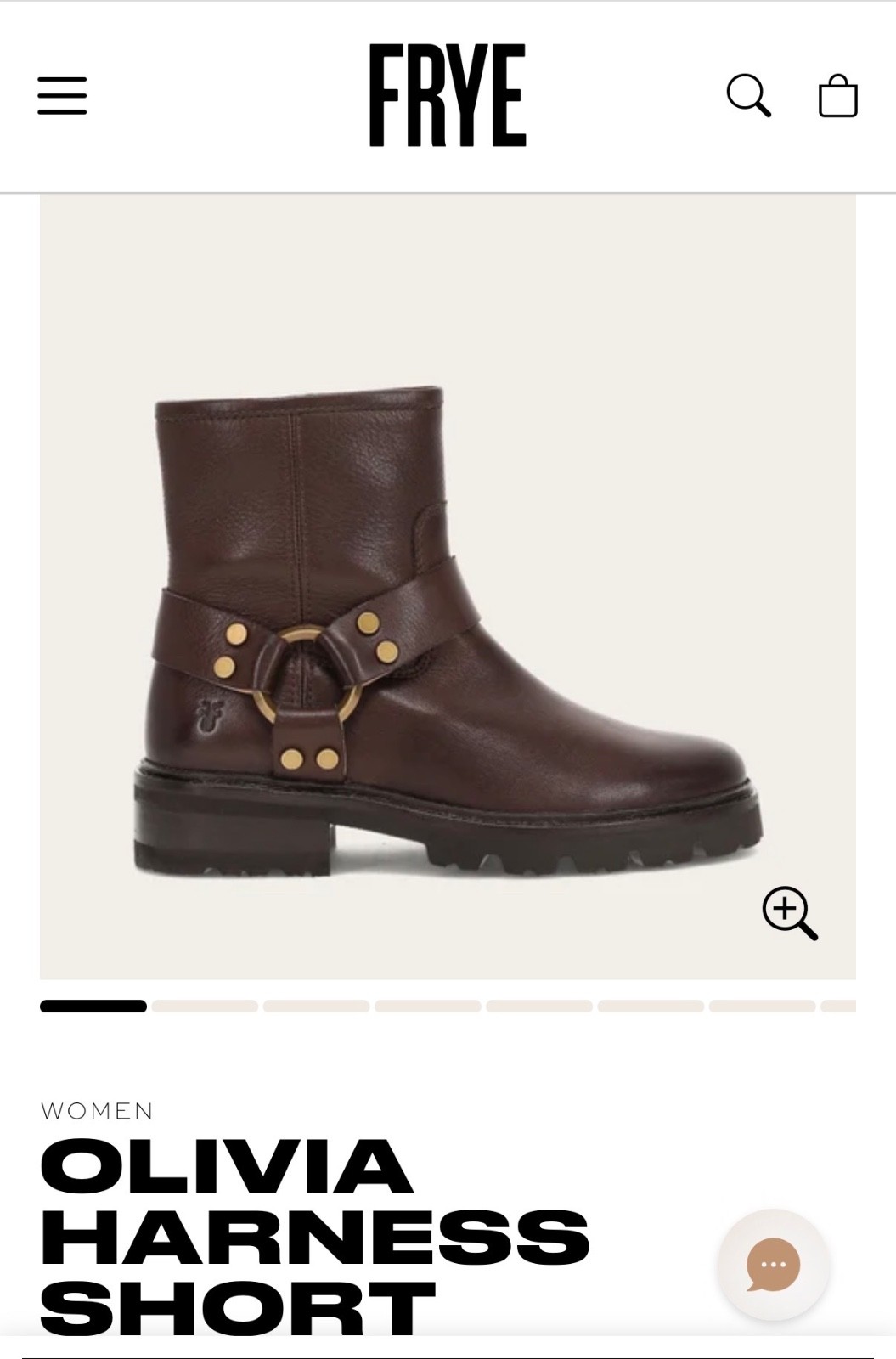 NIB FRYE Olivia Harness Short Boot in Chocolate Brown sz 10 NIB FRYE Olivia Harness Short Boot in Chocolate Brown sz 10
