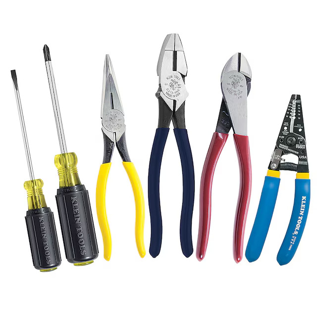 Klein Tools 94126 Apprentice Tool Set 6-Piece Electrician Pliers Screwdrivers