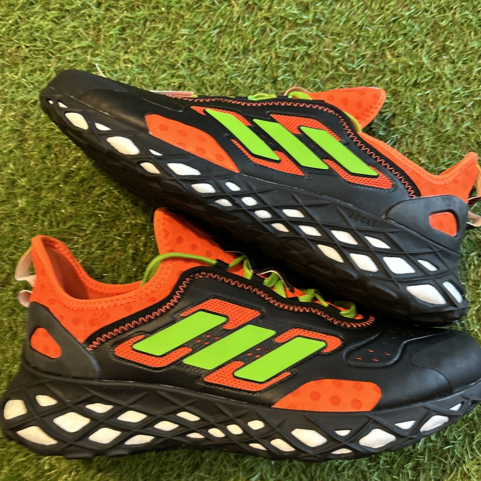 Size 9.5 - Rich Mnisi x adidas Web Boost Pride - Black Orange Size 9.5 - Rich Mnisi x adidas Web Boost Pride - Black Orange
