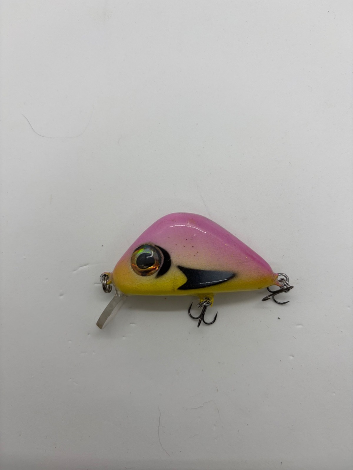 Custom painted Pink lemonade hand carved wooden floating crankbait Custom painted Pink lemonade hand carved wooden floating crankbait