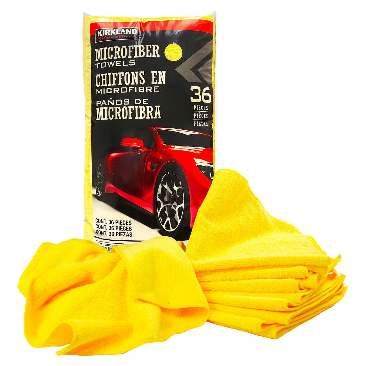 Kirkland Signature Ultra Microfiber Towels Auto Home, 16in x 16in, 36-count Kirkland Signature Ultra Microfiber Towels Auto Home, 16in x 16in, 36-count