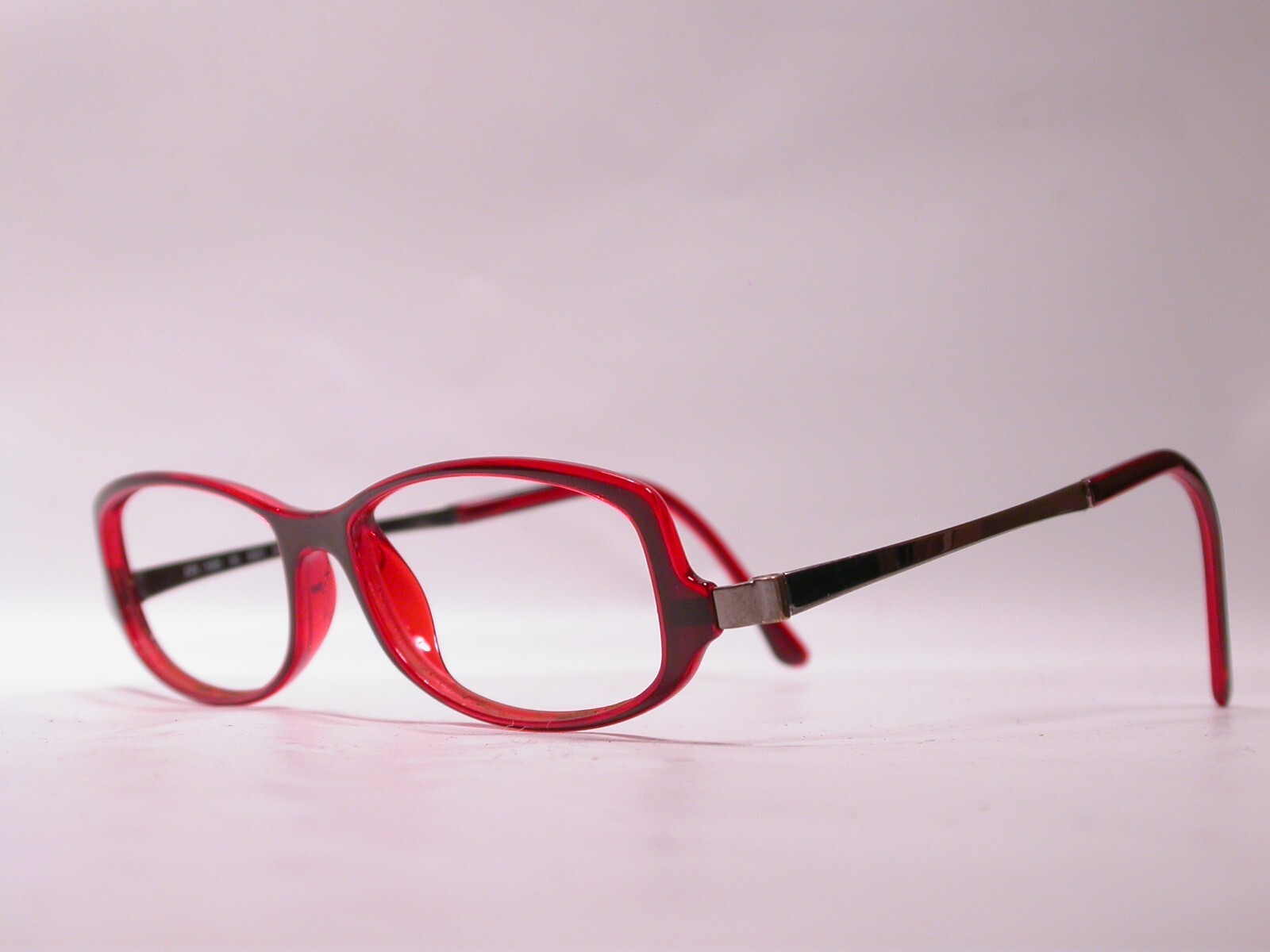 Silhouette Titan Flat Red Clear Light Weight Eyeglasses Made in Austria