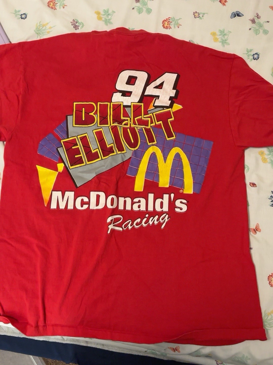 #1 — Vintage 1995 Bill Elliott #94 McDonald’s Racing T-shirt #1 — Vintage 1995 Bill Elliott #94 McDonald’s Racing T-shirt