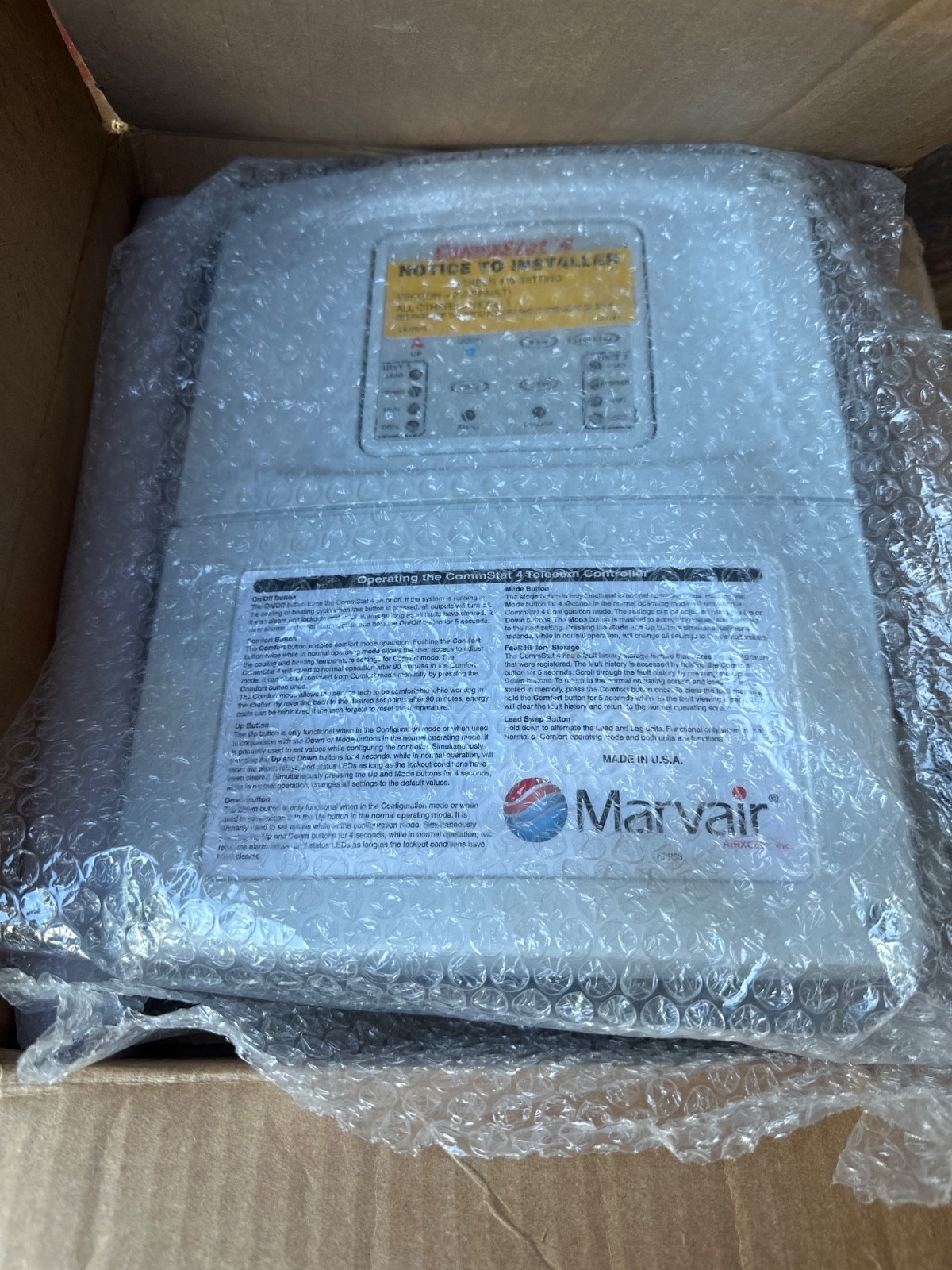 Marvair CommStat 4 Telecom HVAC Controller AZ2400-LF New open Box Marvair CommStat 4 Telecom HVAC Controller AZ2400-LF New open Box