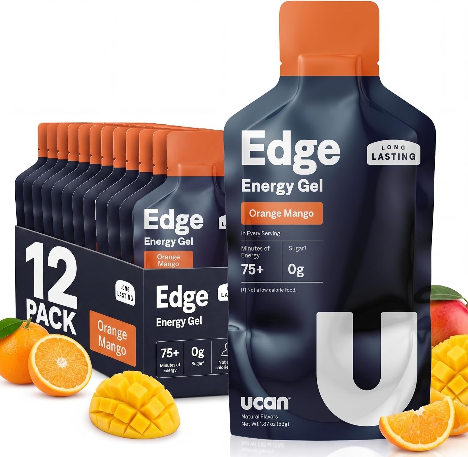 UCAN Energy Gel | Orange Mango | Sugar Free | 12 Pack UCAN Energy Gel | Orange Mango | Sugar Free | 12 Pack