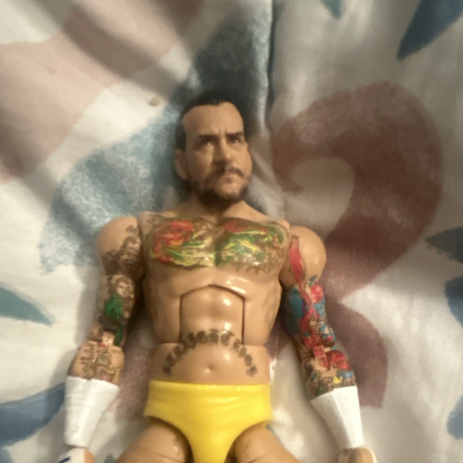 WWE Cm Punk Action Elite Figure Custom Mega Power Attire Mattel With Hands WWE Cm Punk Action Elite Figure Custom Mega Power Attire Mattel With Hands